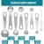 Set of 8: Measuring Spoons *7 + Calipers  + $3.00 