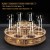 Golden Foil Glass*8+Golden Mountain Dispenser*8+ Round Rack  + $100.00 