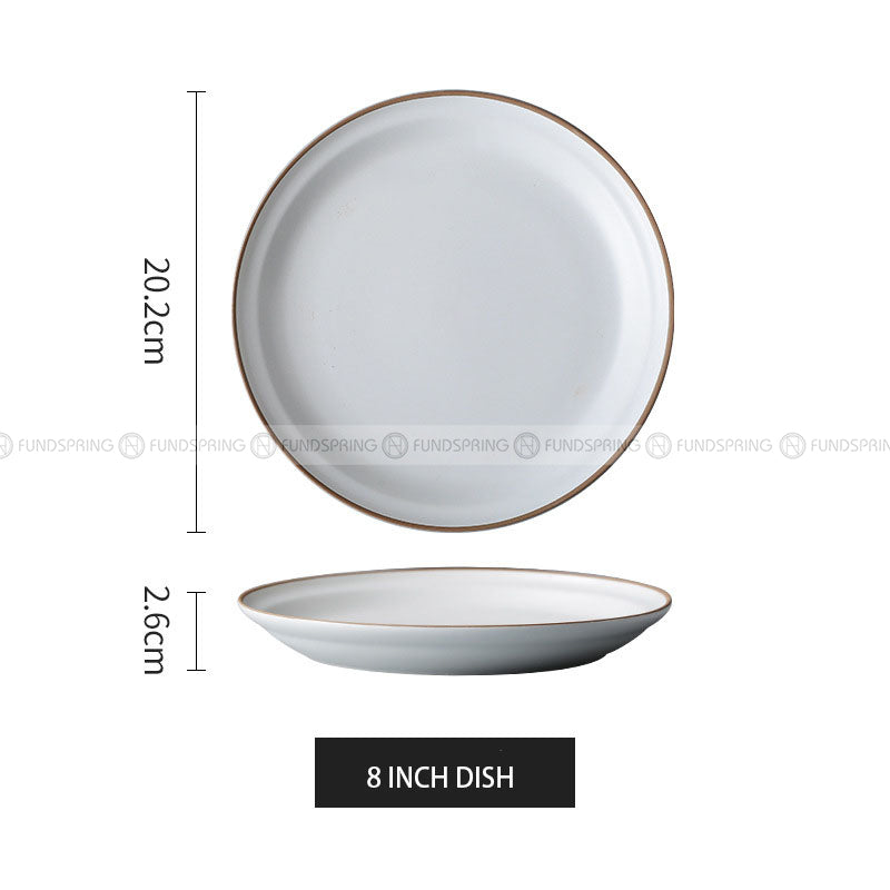 Minimalist Matte Ceramic Dinnerware Morandi Porcelain Bowls Plate Minimalist Matte Ceramic Dinnerware Morandi Porcelain Bowls Plate