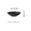 Black Tableware Hat Bowl Large Bowl Deep Soup Plate Serving Plate Black Tableware Hat Bowl Large Bowl Deep Soup Plate Serving Plate