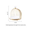 Ceramic Cake and Dessert Table Stand in the Form of a Birdcage Display Shelf for Afternoon Tea