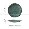 Ceramic Kiln Change Tableware Sunflower Shaped Shallow Flat Plate