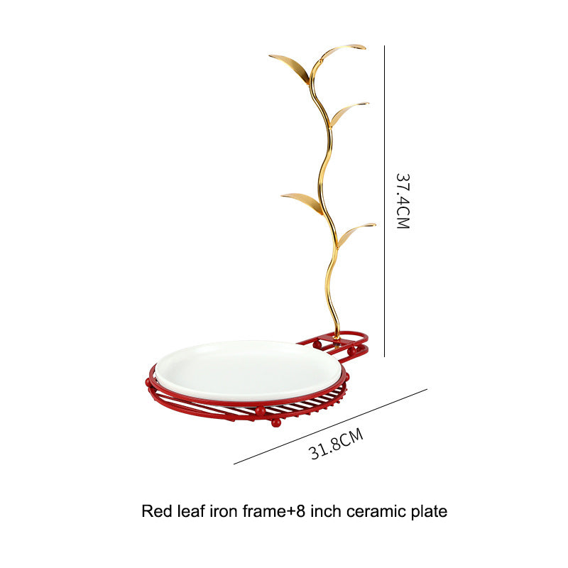 Ceramic Afternoon Tea and Snack Plate with Creative Dessert Display Stand Ceramic Afternoon Tea and Snack Plate with Creative Dessert Display Stand