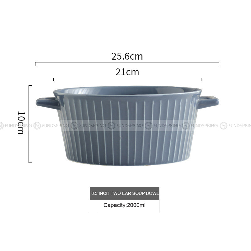Nordic Tableware Vertical Stripes Dinnerware Ceramic Bowls Plates Nordic Tableware Vertical Stripes Dinnerware Ceramic Bowls Plates