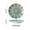 Porcelain Dinnerware Flowerish Hand-painted Plate Pattern Dinner Plate