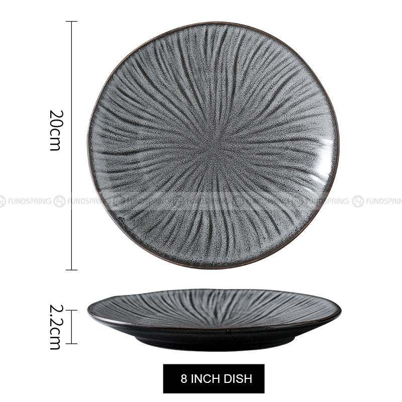 Glacier Tableware Ceramic Dinnerware Vintage Hat Bowls Grey Plates Glacier Tableware Ceramic Dinnerware Vintage Hat Bowls Grey Plates
