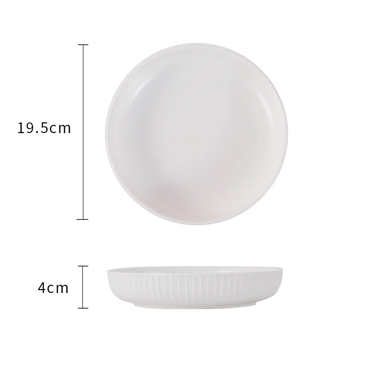 Minimalist Dinnerware Set: Solid Color Ceramic Bowls and Plates for Elegant Home Dining Minimalist Dinnerware Set: Solid Color Ceramic Bowls and Plates for Elegant Home Dining