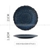 Ceramic Kiln Change Tableware Sunflower Shaped Shallow Flat Plate