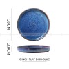 Japanese Vintage Dinnerware Ceramic Kiln Change Flat Dinning Plate Japanese Vintage Dinnerware Ceramic Kiln Change Flat Dinning Plate