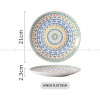 Porcelain Dinnerware Flowerish Hand-painted Plate Pattern Dinner Plate