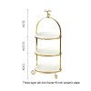 Elegant Ceramic Afternoon Tea Snack Tray: Sophisticated Dessert Table Display Rack