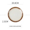 Japanese Ceramic Plate Gradient Glaze Dinnerware 6/8/10 Inches Shallow Plate Japanese Ceramic Plate Gradient Glaze Dinnerware 6/8/10 Inches Shallow Plate