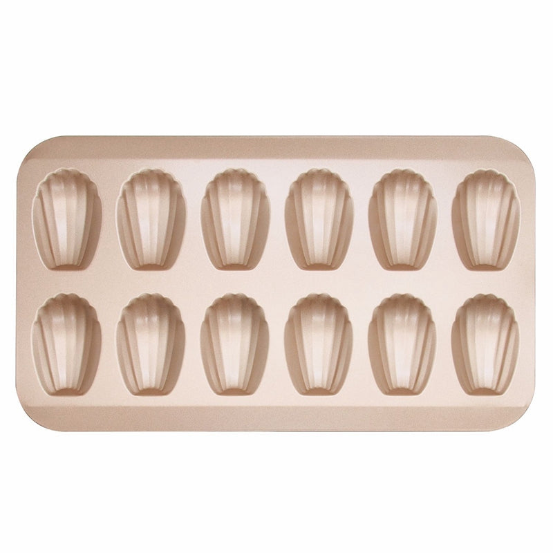 12-Cup Shell Shaped Madeleine Mold for Baking and Cookie Creation 12-Cup Shell Shaped Madeleine Mold for Baking and Cookie Creation