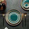 Retro Western Style Ceramic Dinner Plate Set - Creative Dining Table Essentials (8" and 10") Retro Western Style Ceramic Dinner Plate Set - Creative Dining Table Essentials (8" and 10")