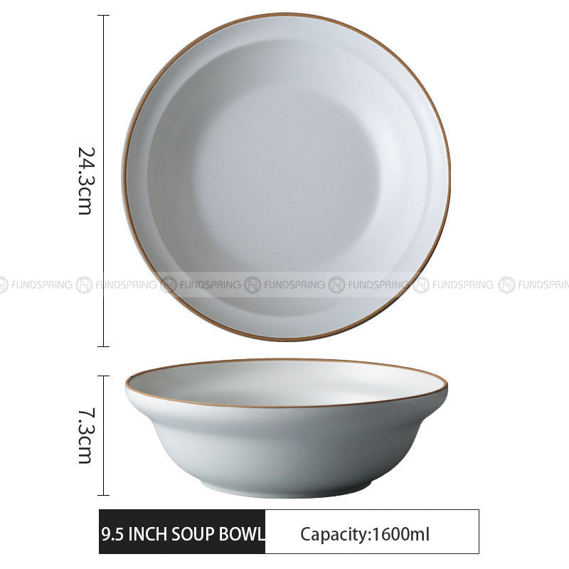 Minimalist Matte Ceramic Dinnerware Morandi Porcelain Bowls Plate Minimalist Matte Ceramic Dinnerware Morandi Porcelain Bowls Plate