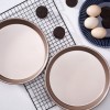 9.5-Inch Round Cake Mold Pizza Pan Champagne Nonstick Baking Pan 9.5-Inch Round Cake Mold Pizza Pan Champagne Nonstick Baking Pan
