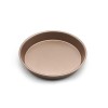 9.5-Inch Round Cake Mold Pizza Pan Champagne Nonstick Baking Pan 9.5-Inch Round Cake Mold Pizza Pan Champagne Nonstick Baking Pan