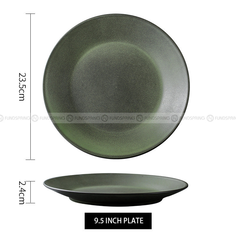 Ceramic Shallow Plate Dinner Plate Round Flat Plate Serving Plates Ceramic Shallow Plate Dinner Plate Round Flat Plate Serving Plates