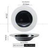 Weiss Dinnerware Collection Designer White/Black Dinner Plate Weiss Dinnerware Collection Designer White/Black Dinner Plate
