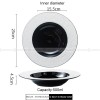 Mocaa Stone Series Black-white Dinnerware Ceramic Plate Shallow Plate Mocaa Stone Series Black-white Dinnerware Ceramic Plate Shallow Plate