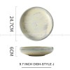 Kiln Change Ceramic Round Deep Plate Soup Plate Shallow Bowl Kiln Change Ceramic Round Deep Plate Soup Plate Shallow Bowl