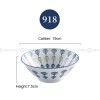 Blue and White Under Glazed Ceramic Bowl Japan Style 7.5" Set of 4 Blue and White Under Glazed Ceramic Bowl Japan Style 7.5" Set of 4