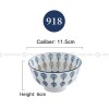 Blue and White Under Glazed Ceramic Bowl Japan Style 4.5" Set of 4 Blue and White Under Glazed Ceramic Bowl Japan Style 4.5" Set of 4
