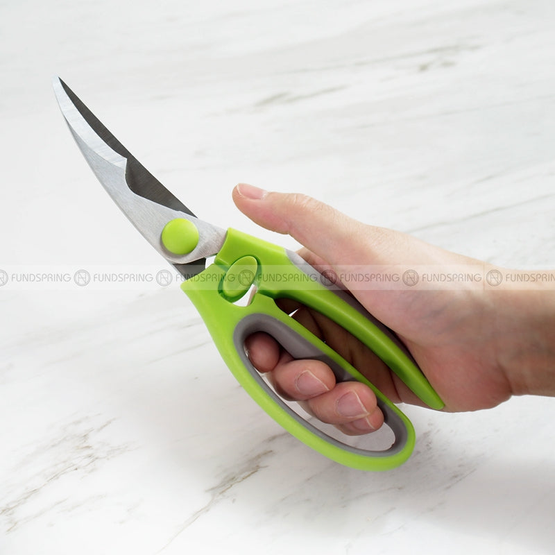 Long Blade Shears Stainless Steel Kitchen Food Scissors with Lock Long Blade Shears Stainless Steel Kitchen Food Scissors with Lock