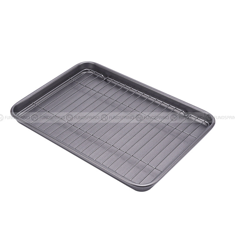 Baking Tools Rectangular Baking Pan with Grill Thick Carbon Steel Pan Baking Tools Rectangular Baking Pan with Grill Thick Carbon Steel Pan