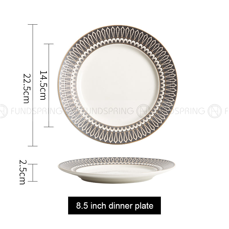 Weiss Series Straw Hat Dish Restaurant Dinnerware Shallow Plate Weiss Series Straw Hat Dish Restaurant Dinnerware Shallow Plate