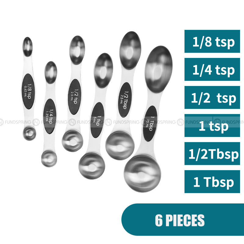 Stainless Steel Baking Scale Measuring Spoon Set Magnetic Attraction Stainless Steel Baking Scale Measuring Spoon Set Magnetic Attraction
