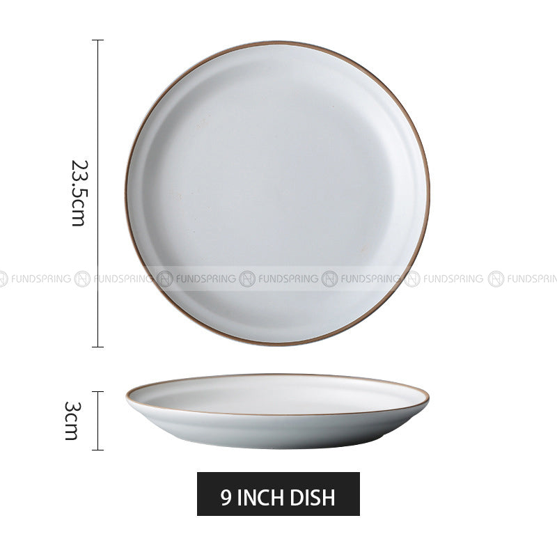 Minimalist Matte Ceramic Dinnerware Morandi Porcelain Bowls Plate Minimalist Matte Ceramic Dinnerware Morandi Porcelain Bowls Plate