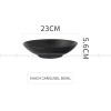 Black Tableware Hat Bowl Large Bowl Deep Soup Plate Serving Plate Black Tableware Hat Bowl Large Bowl Deep Soup Plate Serving Plate