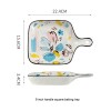 Hand-Drawn Doodle Ceramic Bowls and Plates - Household Dinnerware Hand-Drawn Doodle Ceramic Bowls and Plates - Household Dinnerware