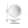 Designer Tableware Collection Weiss Series Ceramic White Salad Bowl Designer Tableware Collection Weiss Series Ceramic White Salad Bowl