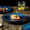 Ceramic Dinner Plate Creative Blue Steak Plate Petal Edge Plate 8" and 10" Set of 2 Ceramic Dinner Plate Creative Blue Steak Plate Petal Edge Plate 8" and 10" Set of 2