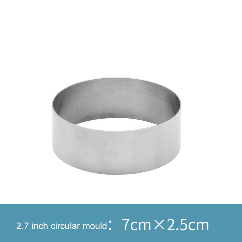 DIY Baking Tools Mousse Ring Thickened Cake Ring Round Baking Mold DIY Baking Tools Mousse Ring Thickened Cake Ring Round Baking Mold
