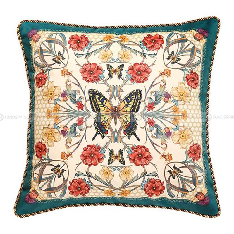 Giverny Impression Pillow Vintage Sofa Lumbar Cushion Pillowcase Giverny Impression Pillow Vintage Sofa Lumbar Cushion Pillowcase