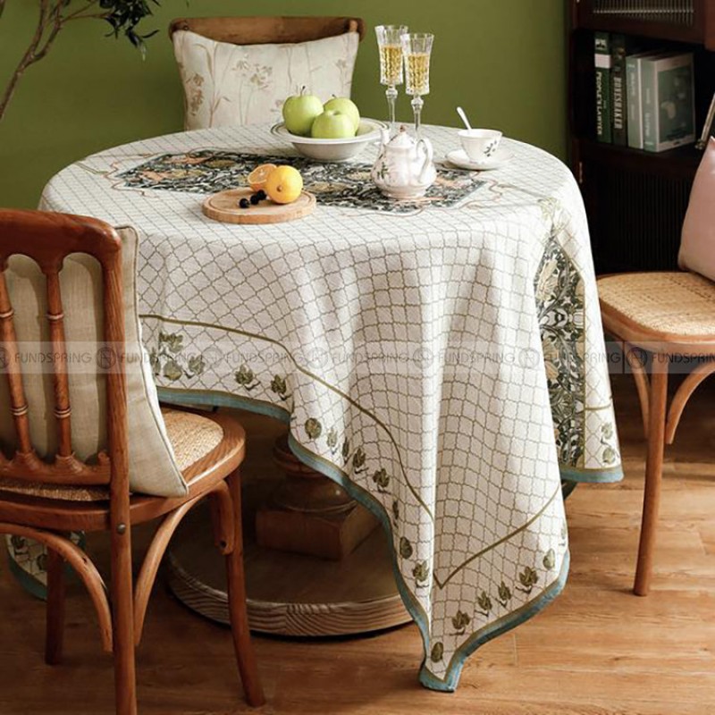 Hoopoe Tablecloth Vintage Tablecloth Thickened Spun Linen Table Cover Hoopoe Tablecloth Vintage Tablecloth Thickened Spun Linen Table Cover