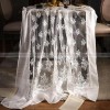 Kokham Tablecloth White Lace Embroidery Dining/Tea Table Cover