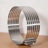 Stainless Steel Adjustable Cake Slicer Mousse Ring - 12-Inch Stainless Steel Adjustable Cake Slicer Mousse Ring - 12-Inch