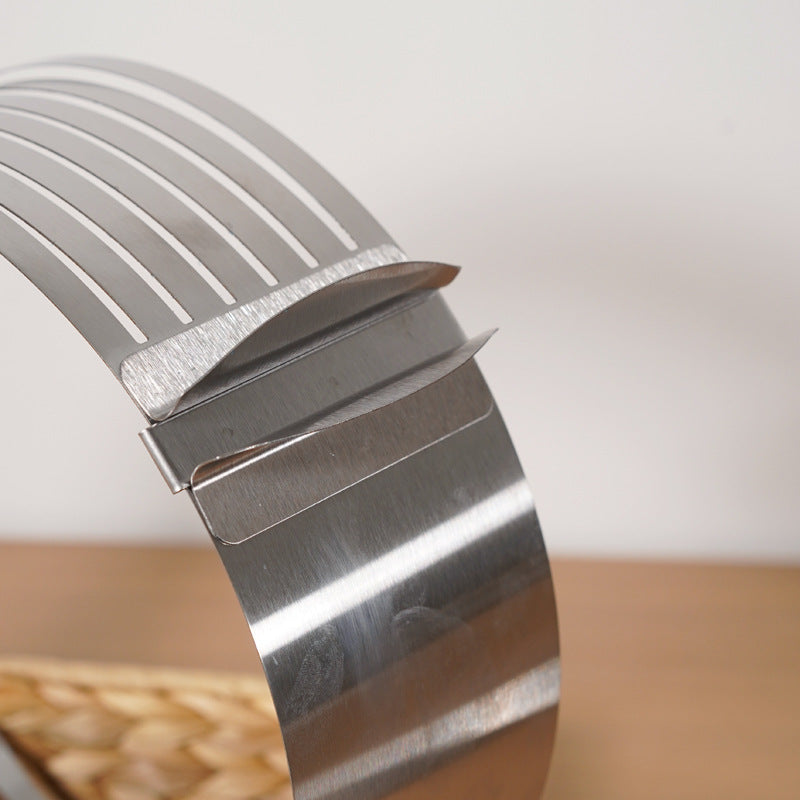 Stainless Steel Adjustable Cake Slicer Mousse Ring - 12-Inch Stainless Steel Adjustable Cake Slicer Mousse Ring - 12-Inch