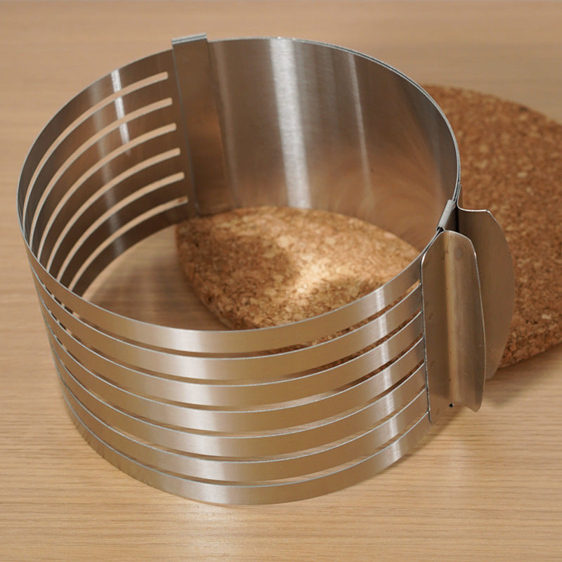 Stainless Steel Baking Mold Adjustable Cake Slicer Mousse Ring 7.8-Inch Stainless Steel Baking Mold Adjustable Cake Slicer Mousse Ring 7.8-Inch