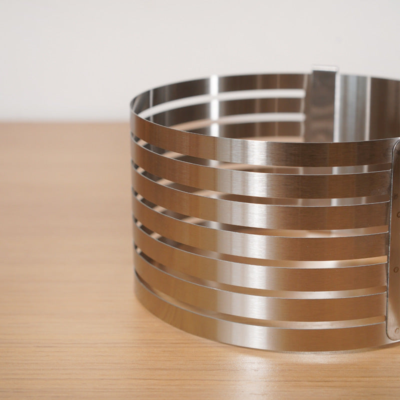Stainless Steel Baking Mold Adjustable Cake Slicer Mousse Ring 7.8-Inch Stainless Steel Baking Mold Adjustable Cake Slicer Mousse Ring 7.8-Inch