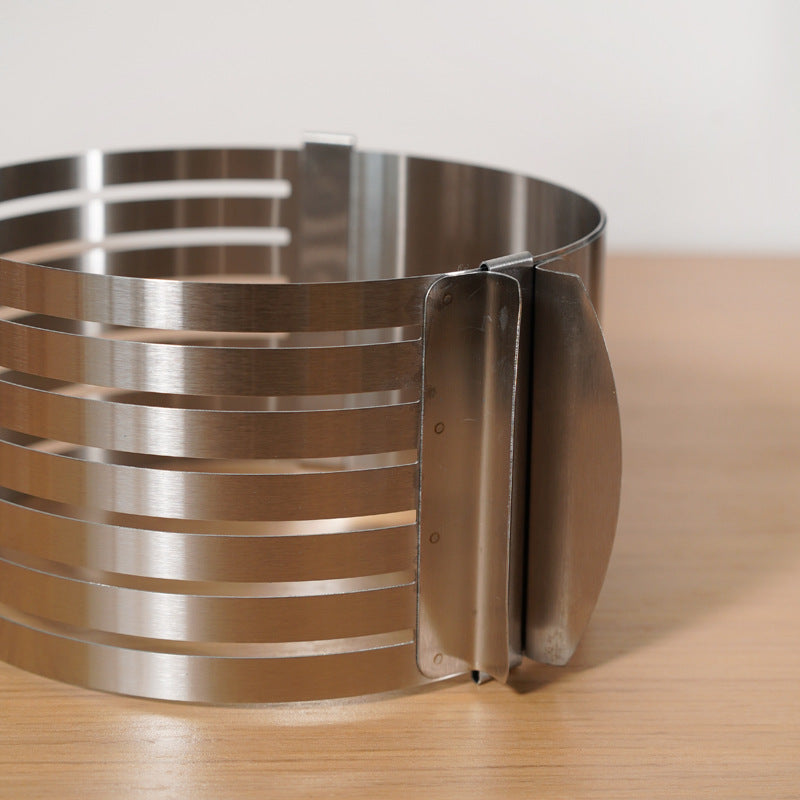 Stainless Steel Baking Mold Adjustable Cake Slicer Mousse Ring 7.8-Inch Stainless Steel Baking Mold Adjustable Cake Slicer Mousse Ring 7.8-Inch