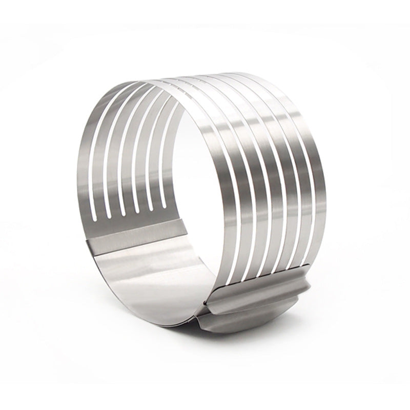 Stainless Steel Baking Mold Adjustable Cake Slicer Mousse Ring 7.8-Inch Stainless Steel Baking Mold Adjustable Cake Slicer Mousse Ring 7.8-Inch