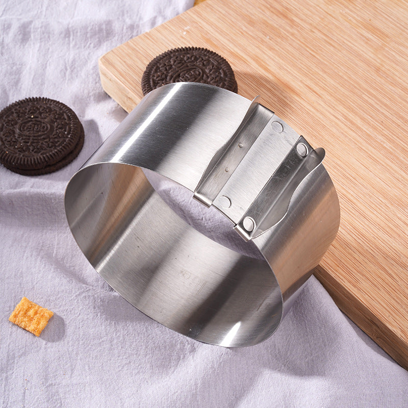 Stainless Steel Baking Mold with Scale Adjustable Mousse Ring - 4 Inches Stainless Steel Baking Mold with Scale Adjustable Mousse Ring - 4 Inches