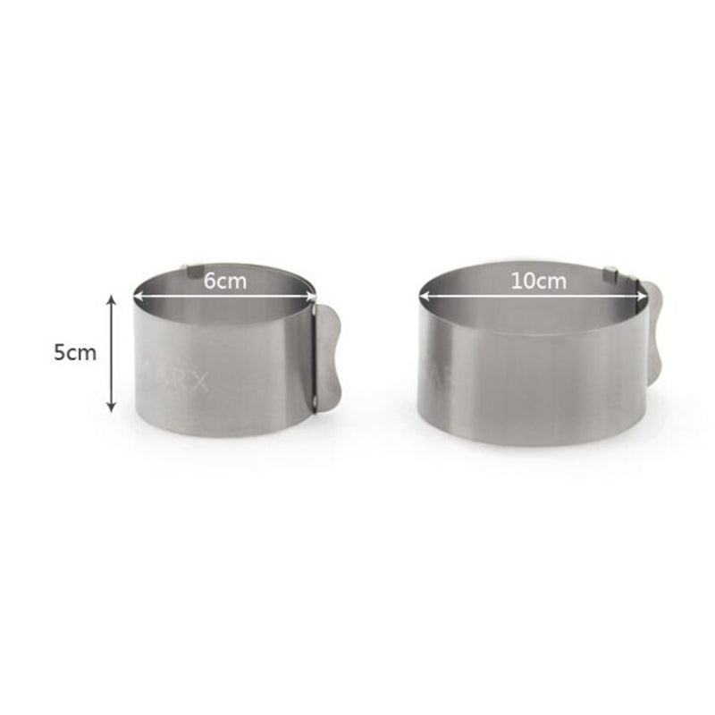 Stainless Steel Baking Mold with Scale Adjustable Mousse Ring - 4 Inches Stainless Steel Baking Mold with Scale Adjustable Mousse Ring - 4 Inches
