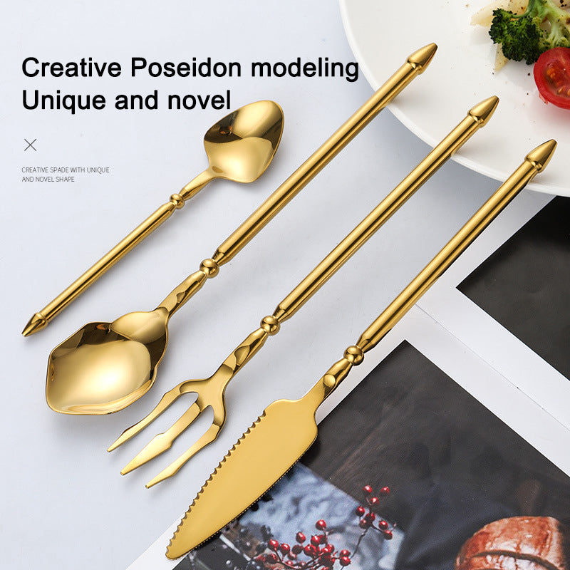 Creative Cutlery Set Sea King Design Knife, Fork, Spoon 304 Stainless Steel Mirror Polished Creative Cutlery Set Sea King Design Knife, Fork, Spoon 304 Stainless Steel Mirror Polished