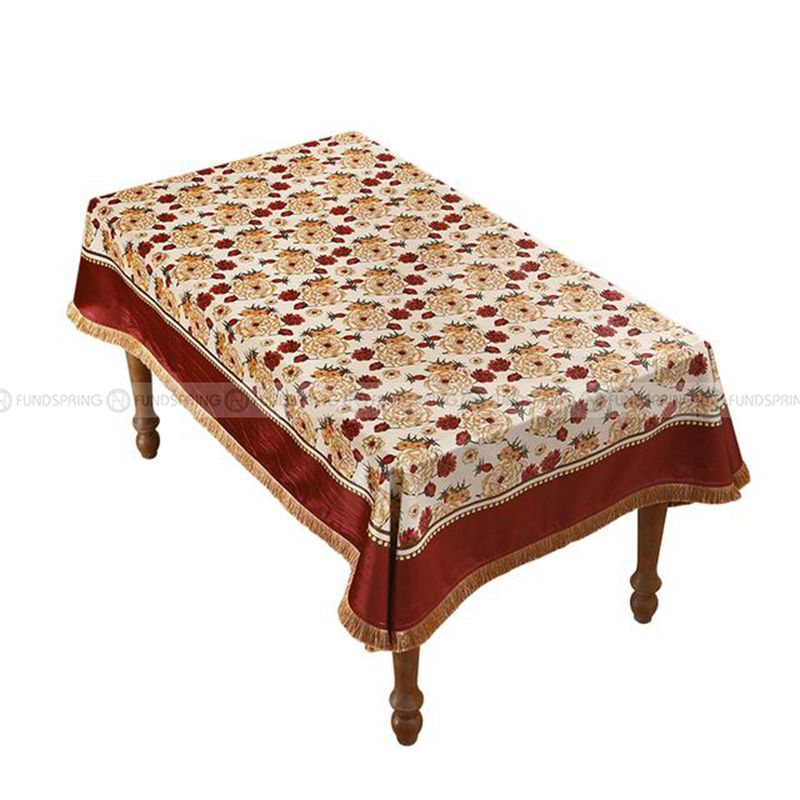 Red Shield Tablecloth Vintage Desk Cover Velvet Waterproof Table Cloth Red Shield Tablecloth Vintage Desk Cover Velvet Waterproof Table Cloth